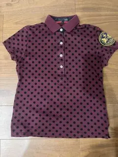 23区golf ドット柄 ポロシャツ L