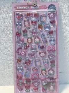 【新品】クーリア　ボンボンドロップシール　ももいろ　ボンボン　うさぎ