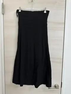 ■美品■ブラック マタニティスカート リブ編み