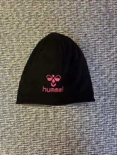 hummel リバーシブル ニット帽 ビーニー ブラック グレーのサムネイル