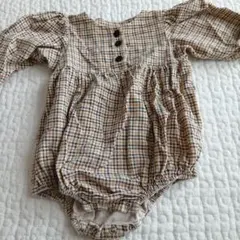 チェック柄ロンパース 70~80cm