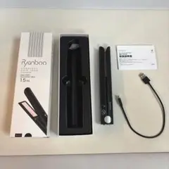 Ryanboo コードレスヘアアイロン USB充電式MAX200℃ 15mm