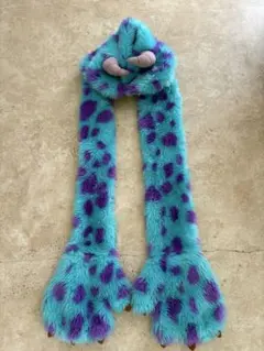 【美品】ディズニー サリー ファンキャップ モンスターズインク 帽子 手袋付き