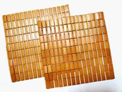 대나무 매트, 냉각 의자 매트, 목재 도미노 시트, 대나무 쿠션, 2 세트