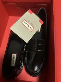 HUNTER ORIGINAL PENNY LOAFER ブラック UK5