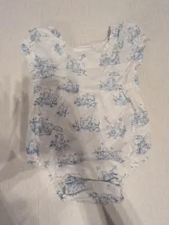 baby GAP 水色柄ロンパース 6-12ヶ月 70cm