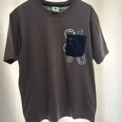 LOGOS胸ポケット付き 半袖Tシャツ ブラウンのサムネイル