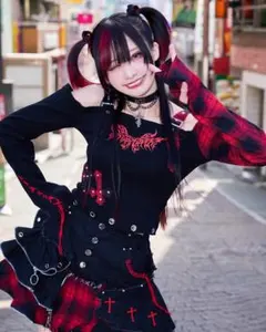 GrrrtheLipper ガルルザリッパー 悪魔NO！？ジップスカート 赤 Grrr the Lipper【ガルルザリッパー】悪魔NOジップスカート/全3色