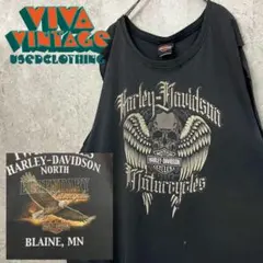 レア【古着】ハーレーダビッドソン 両面 タンクトップ カットオフ メンズ4XL