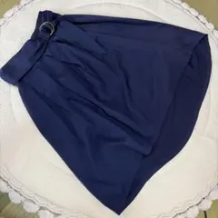 olive des olive 紺色　フレアスカート