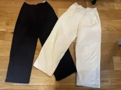 ユニクロ　ボアスウェットワイドパンツ 160 ２着セット