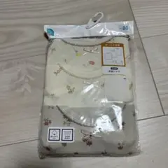 長袖肌着　インナー　女子　あったか肌着　3枚組　80cm 小花柄　シンプル　白