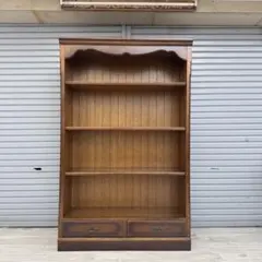 なっつ◎karimoku カリモクコロニアル家具 オープン書棚 本棚 希少 廃盤 karimoku カリモクコロニアル家具 オープン書棚 本棚 ②