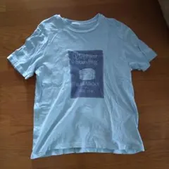 メンズ　Tシャツ　水色