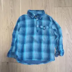 H&M チェック柄 長袖シャツ 100cm
