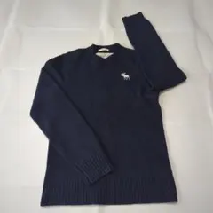 アバクロンビー&フィッチ ウール100% クルーネック ニットセーターのサムネイル