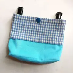 移動ポケット　チェック　ハンドメイド