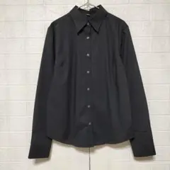 UNIQLO ユニクロ (L)　長袖シャツ ブラウス　ブラック