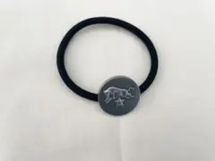 新品未使用★イルビゾンテ 丸型コンチョ付きヘアゴム シルバー