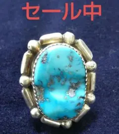 Paul Livingston ナバホ族 ターコイズ シルバーリング 19号 - メルカリ