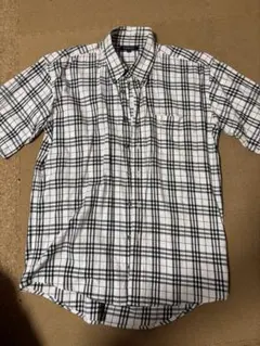 値下げ。BURBERRY チェック柄 半袖シャツ Lサイズ