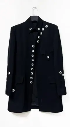 ヨウジヤマモト 19AW 白ボタン ウールジャケット Sz2 新品同様のサムネイル