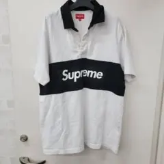 古着 Supreme 白 コントラストステッチポロシャツ ゆるダボ - メルカリ