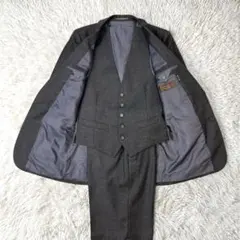 イヴサンローラン スーツセットアップ ダークグレー系 ウール シングル