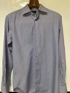 ORIAN BEAMSｆ（slim fit) ストライプシャツ　39/151/2のサムネイル