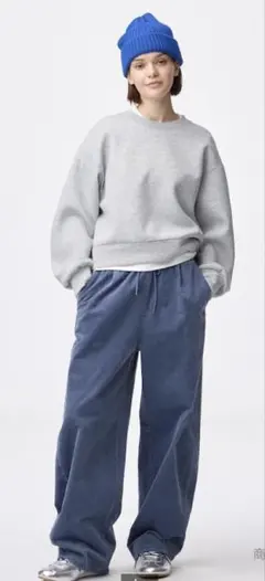 GU コーデュロイバレルレッグイージーパンツ　Sサイズ