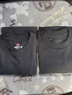 【新品】Hanes T-SHIRTS 【KURO】【BEEFY】半袖2枚セット