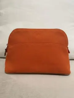 HERMES ボリードポーチ ミニ キャンバス オレンジ - メルカリ