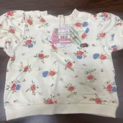 新品 FRUIT OF THE LOOM 花柄 トップス 110 ソフトチーズのサムネイル