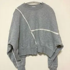 LOWRYS FARM リメイクキモウウラケスウェットグレー