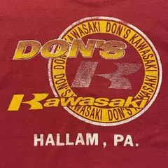 90s KAWASAKI カワサキ ビンテージTシャツ 国産旧車ハーレーバイカーのサムネイル