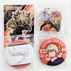 ヒロアカ　爆豪　スタンドアート アクキー 缶バッジ　4点セット