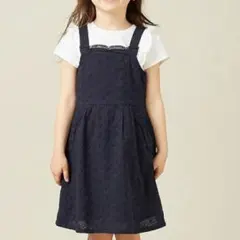 any FAM レースジャンパースカート　ネイビー
