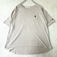 n1406 ユーエスポロアッスン 半袖Tシャツ ワンポイント 刺繍 大きいサイズ