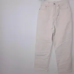 Kutir ストレートパンツ　ホワイト　デニム ハイウエスト パンツ タグ付のサムネイル