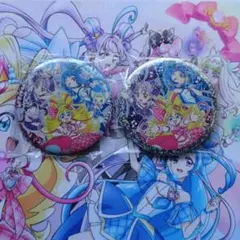 キミとアイドルプリキュア♪ BIGホログラム缶バッジ 集合2種セット