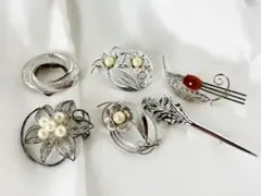 【F】✨ブローチ　ヴィンテージ品　コスチュームジュエリー　まとめ品✨