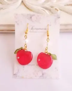 sale!さくらんぼりんごのピアス＊イヤリング