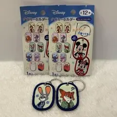 【人気✨】ディズニー　タグキーホルダー　ズートピア　ニック　ジュディセット　①