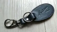 キタムラ 本革 キーホルダー レザー ネイビー Kitamura