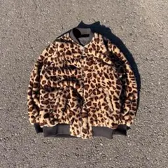 MA-1 レオパード柄フライトジャケット　リバーシブル　y2k archive