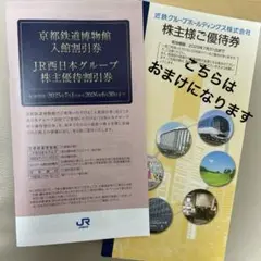 【株主優待】JR西日本　有効期間2026年6月30日