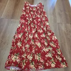 古着　レトロ　ワンピース　ロング　花柄のサムネイル