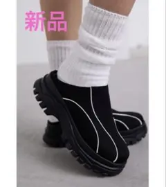SALT AND CHOCOLATE ブラック スニーカー 24.0cm 厚底 - メルカリ