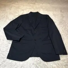 美品✨】UNIQLO 感動ジャケット L ネイビー テーラードジャケット 紺ブレ