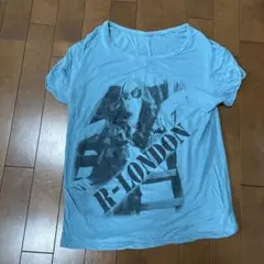 R-LONDON 水色 グラフィックTシャツのサムネイル